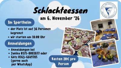 Einladungskarte mit Schlachte-Platten