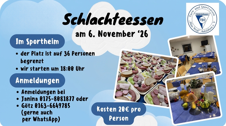 Einladungskarte mit Schlachte-Platten